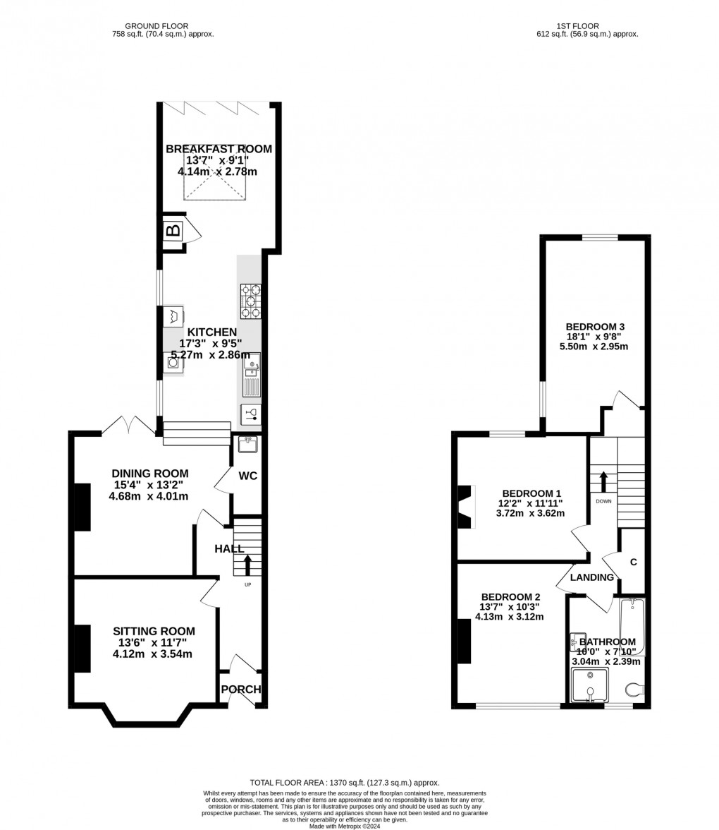 Floorplan for Chalice House, Street Road, Glastonbury
