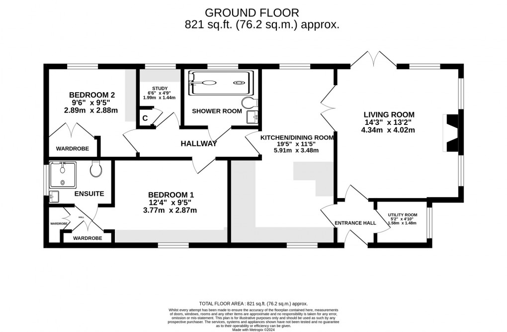 Floorplan for Primrose Hill, Charlton Mackrell