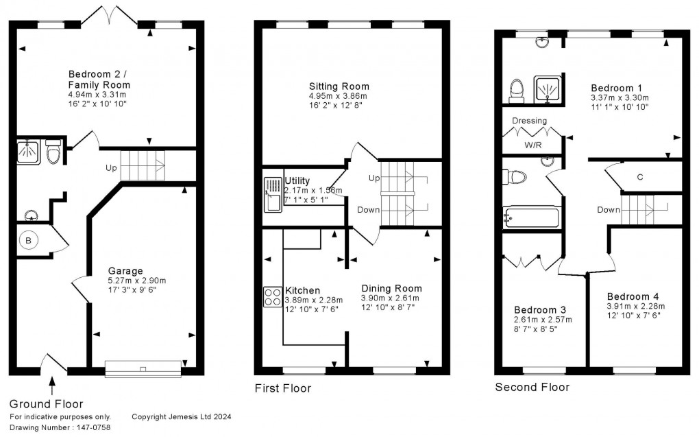 Floorplan for St. Andrews Mews, Wells