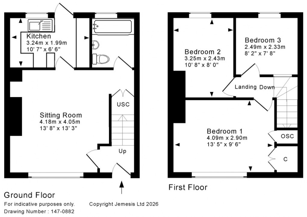 Floorplan for Barley Close, Wells