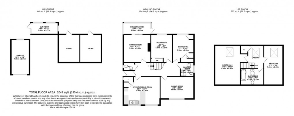Floorplan for The Roman Way, Glastonbury