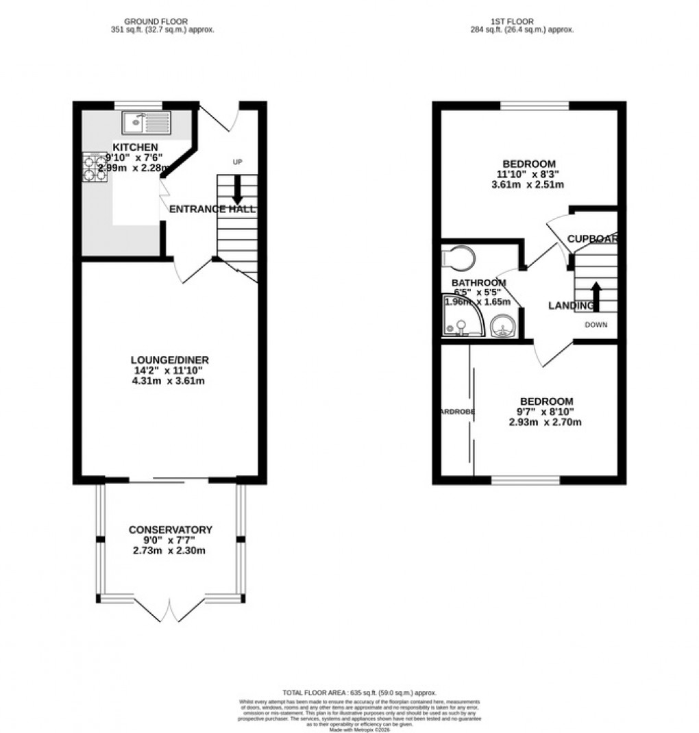Floorplan for Moorland Road, Street
