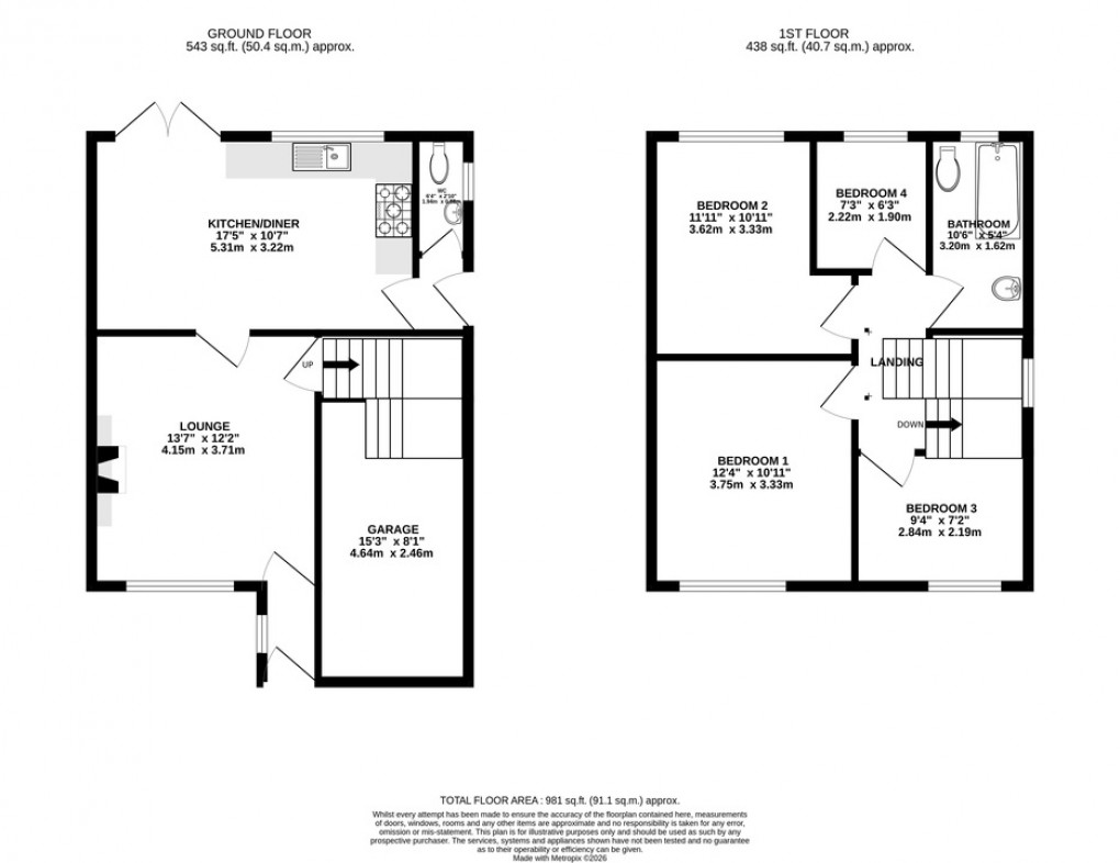 Floorplan for Palmers Road, Glastonbury