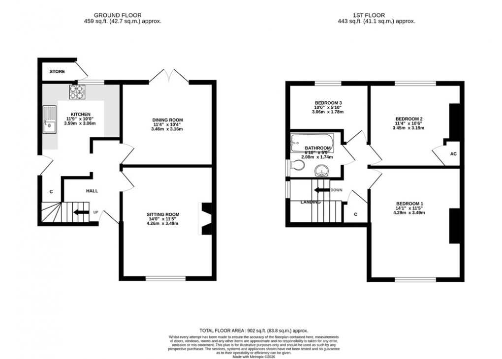 Floorplan for St. Edmunds Road, Glastonbury