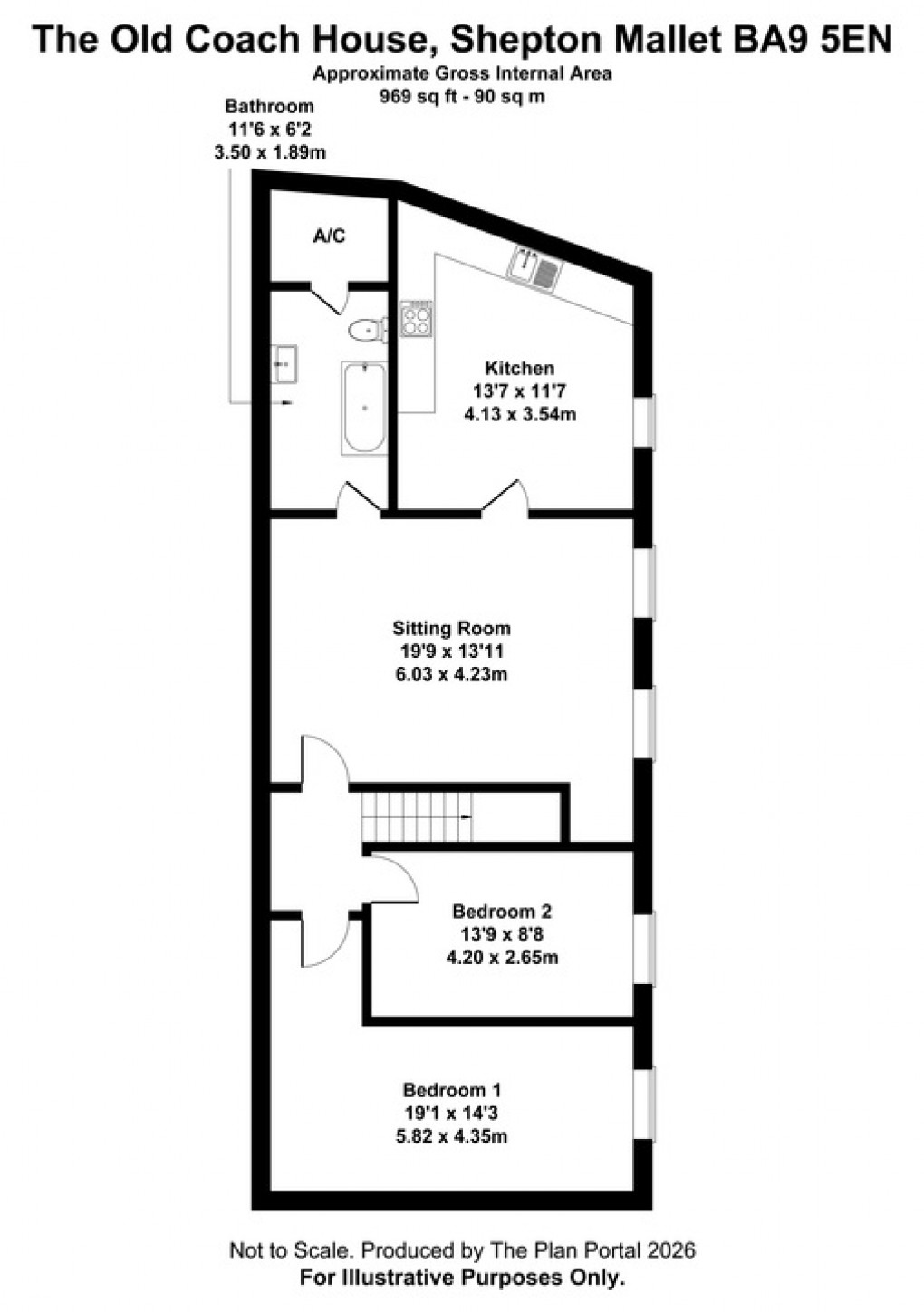 Floorplan for Longbridge, Shepton Mallet