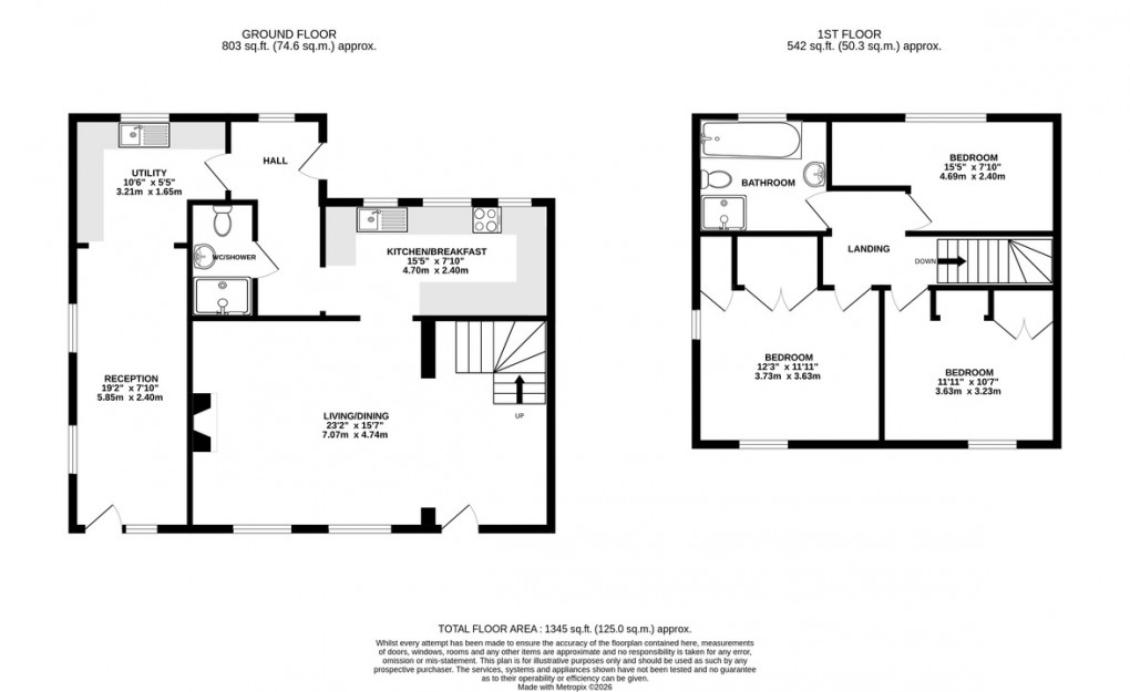Floorplan for High Street, West Lydford