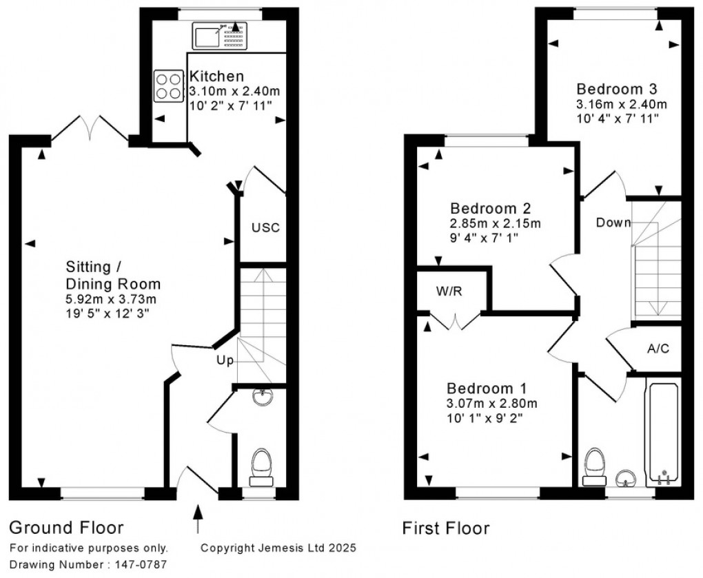 Floorplan for Ash Grove, Shepton Mallet
