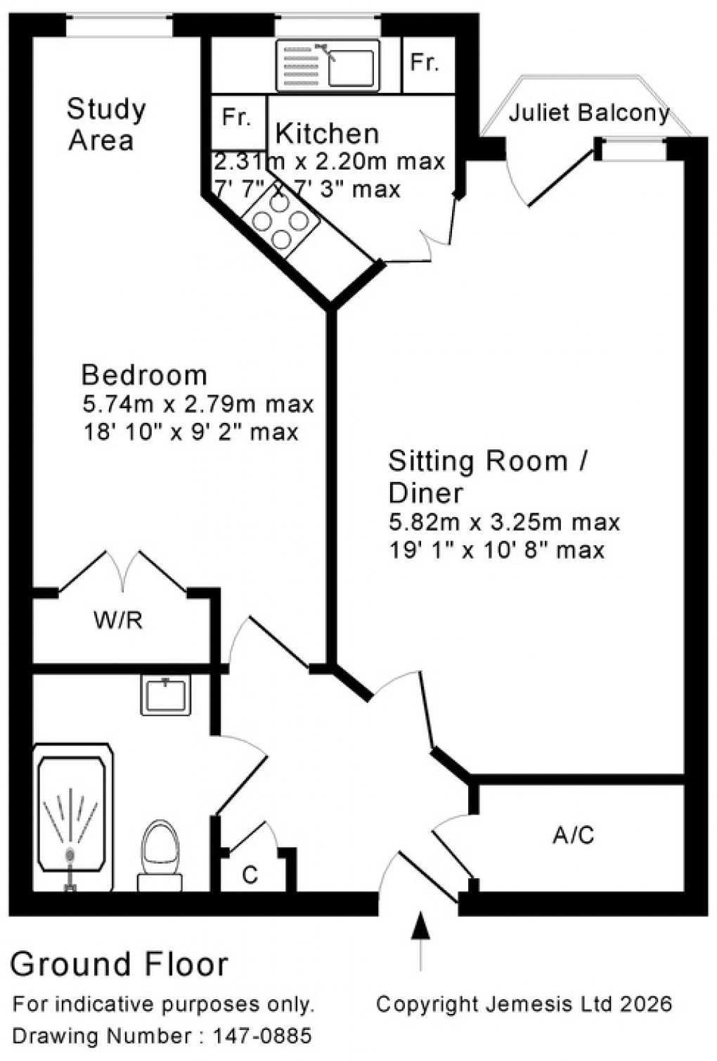 Floorplan for Mondyes Court, Wells