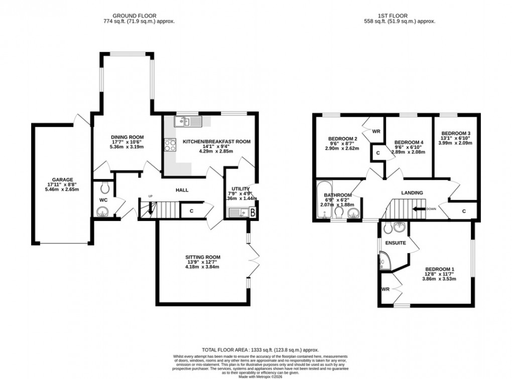 Floorplan for Nettlecombe View, South Horrington
