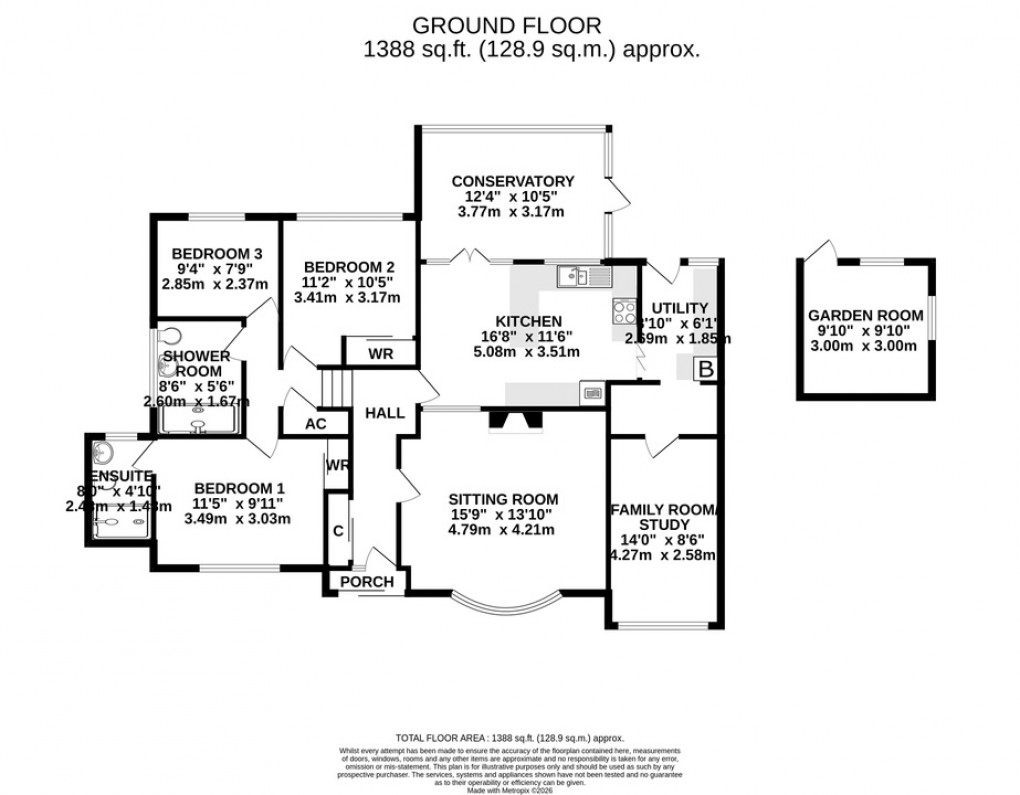 Floorplan for Kippax Avenue, Wells