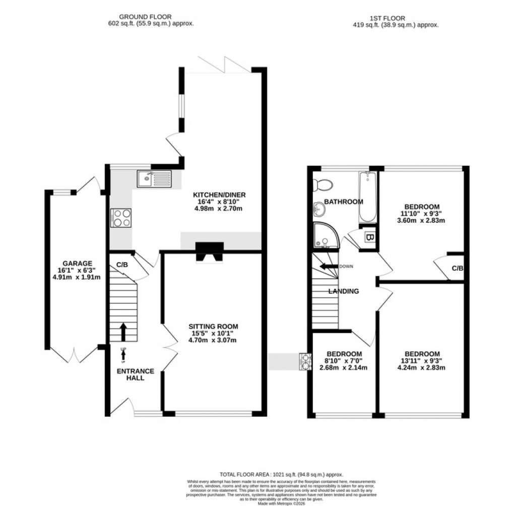 Floorplan for Downside, Street