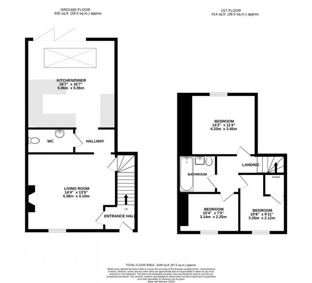 Floorplan for High Street, Keinton Mandeville