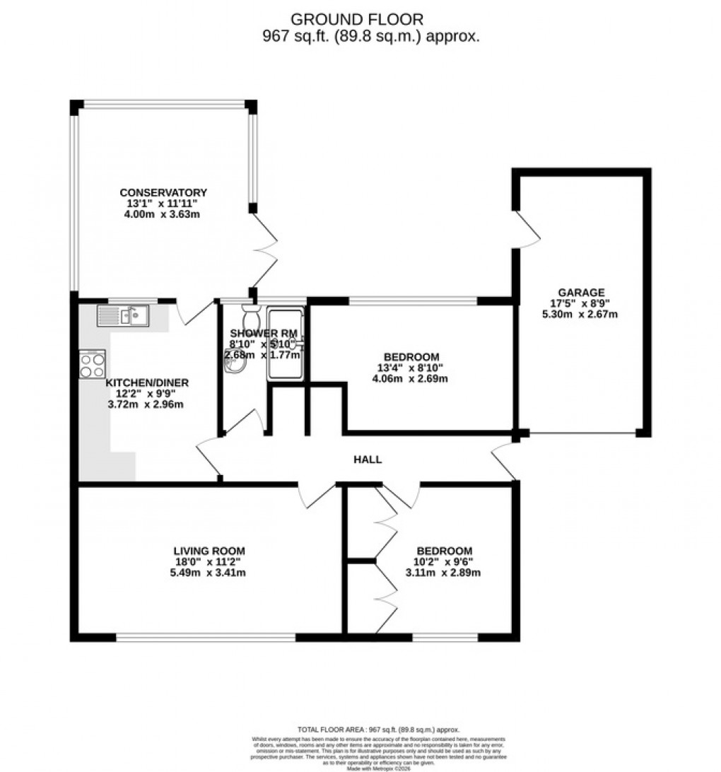 Floorplan for St. Cleers Orchard, Somerton