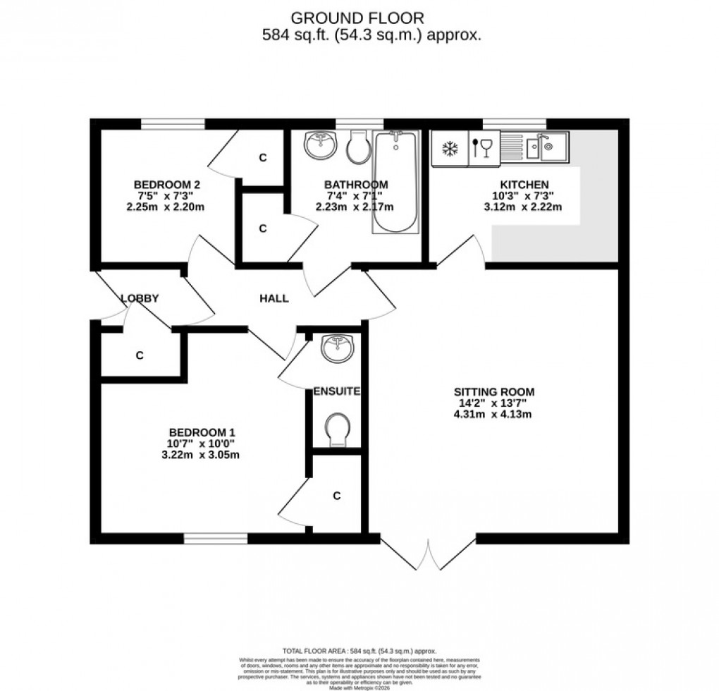 Floorplan for King Alfreds Courtyard, Wells