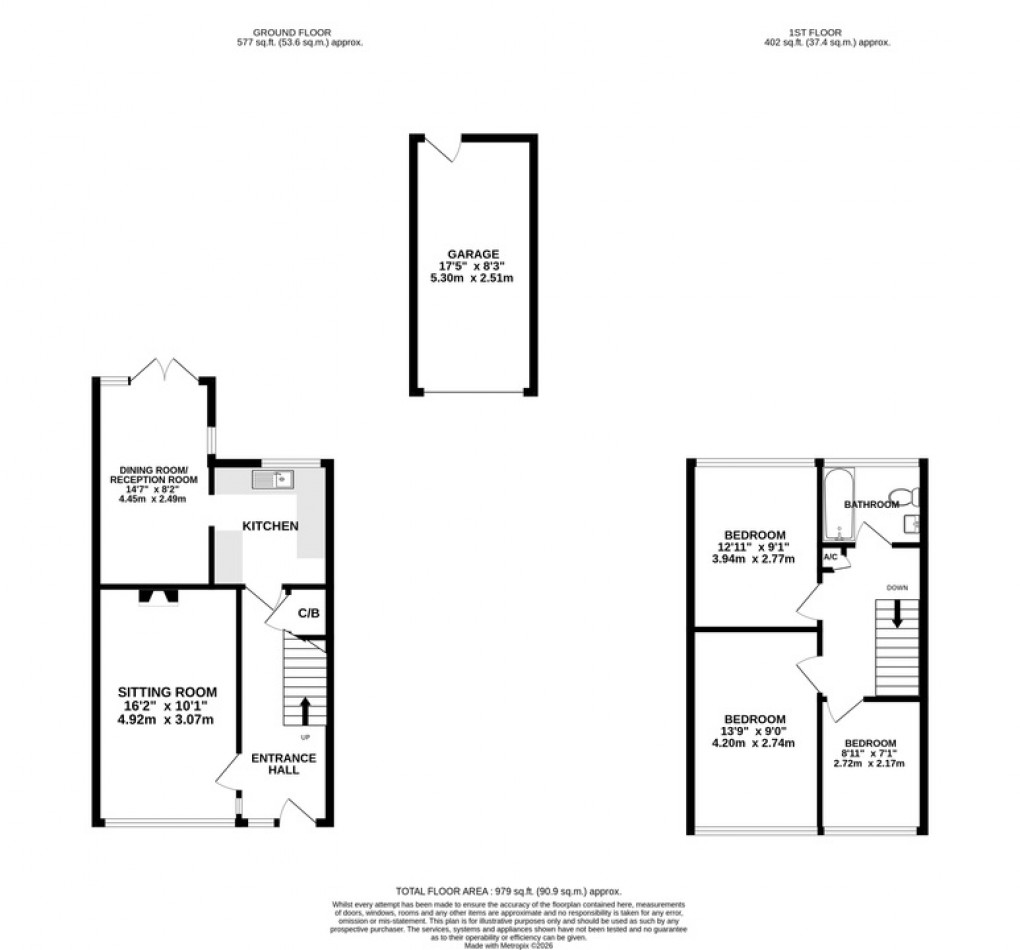Floorplan for Downside, Street
