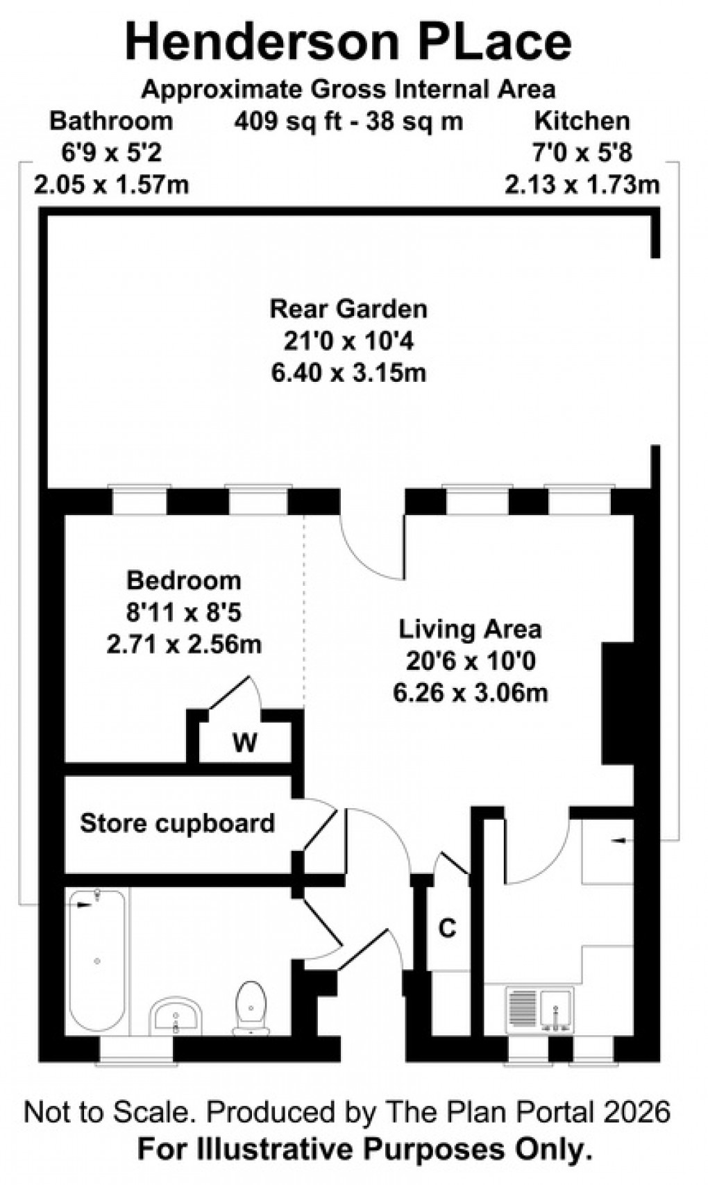 Floorplan for Henderson Place, Wells