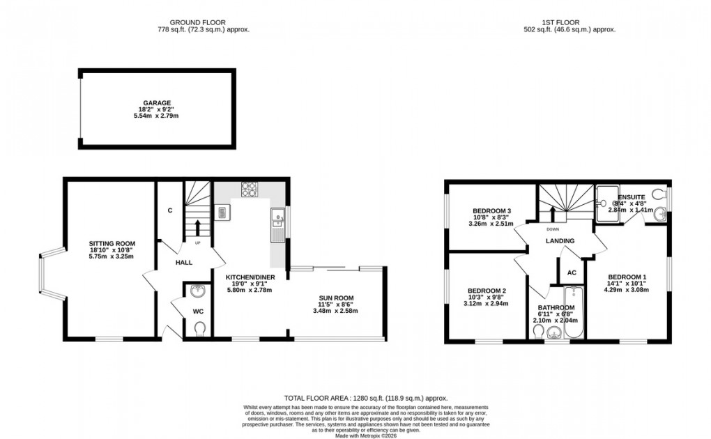Floorplan for Wand Road, Wells