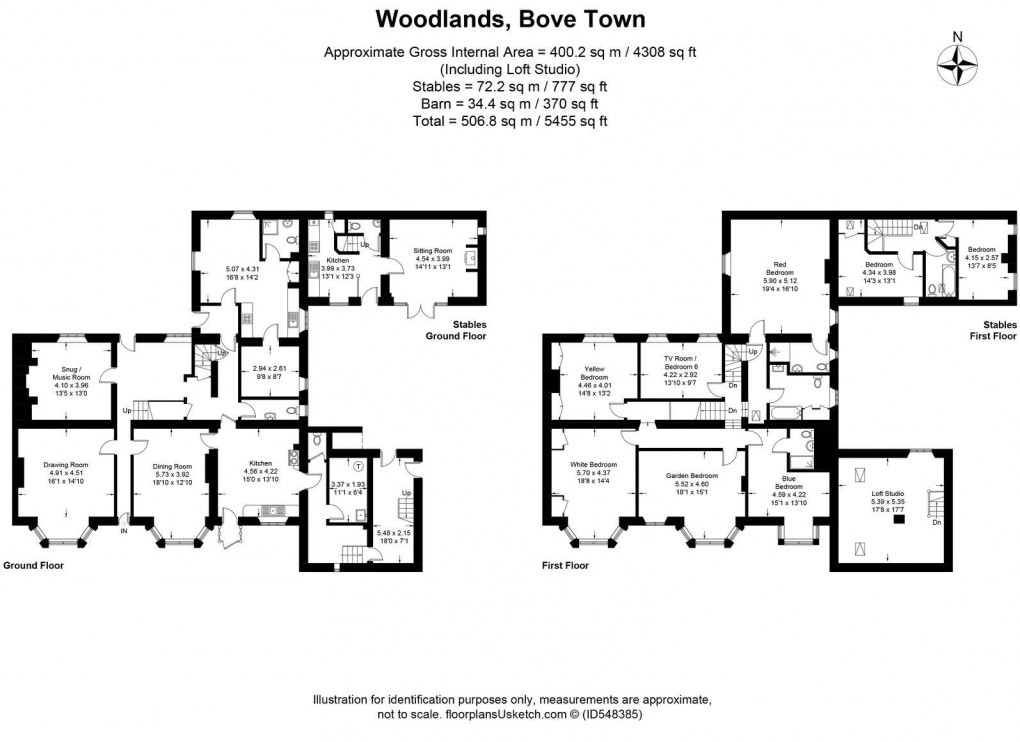 Floorplan for Woodlands Bove Town, Glastonbury, Somerset
