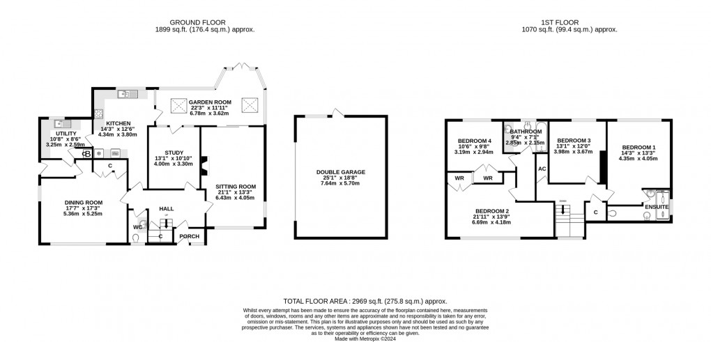 Floorplan for Chestnut Cottage, West Bradley, Glastonbury, Somerset