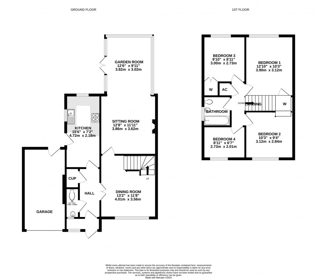 Floorplan for Mapstone Close, Glastonbury