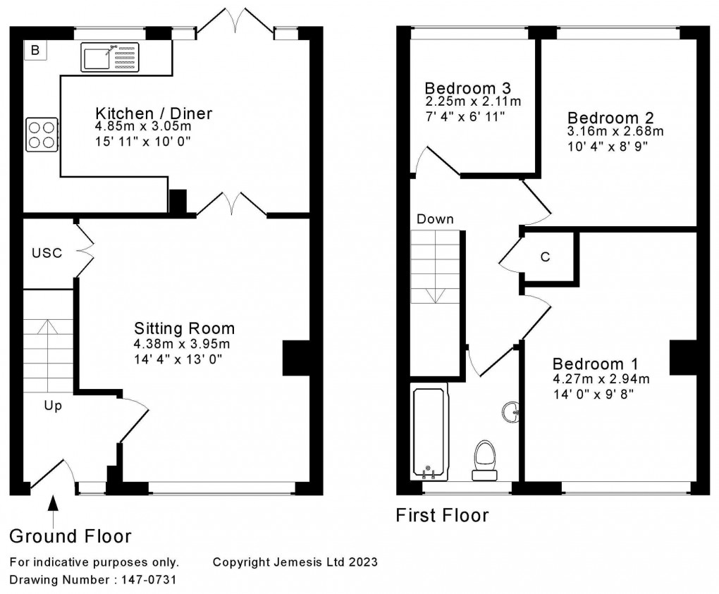 Floorplan for Jocelyn Drive, Wells