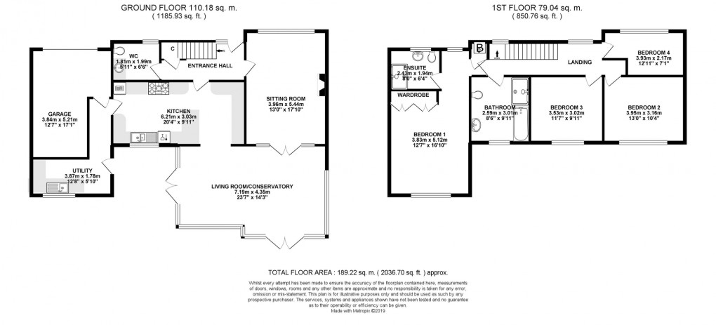 Floorplan for North Road, Wells (Easy walk to the city centre)