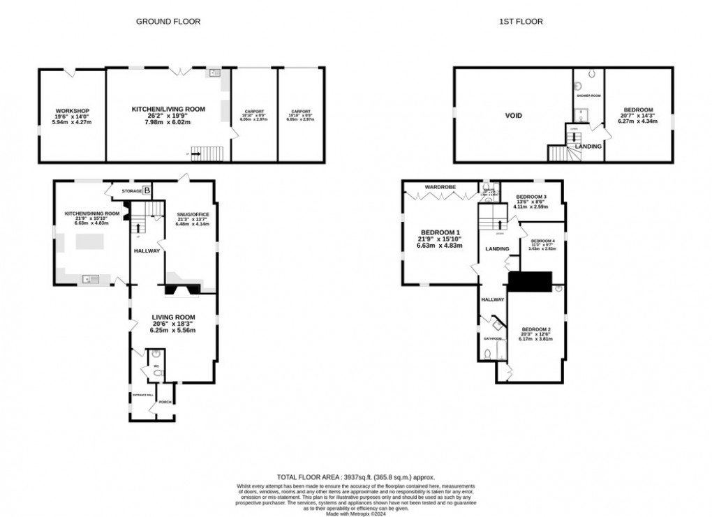 Floorplan for Castlebrook, Compton Dundon