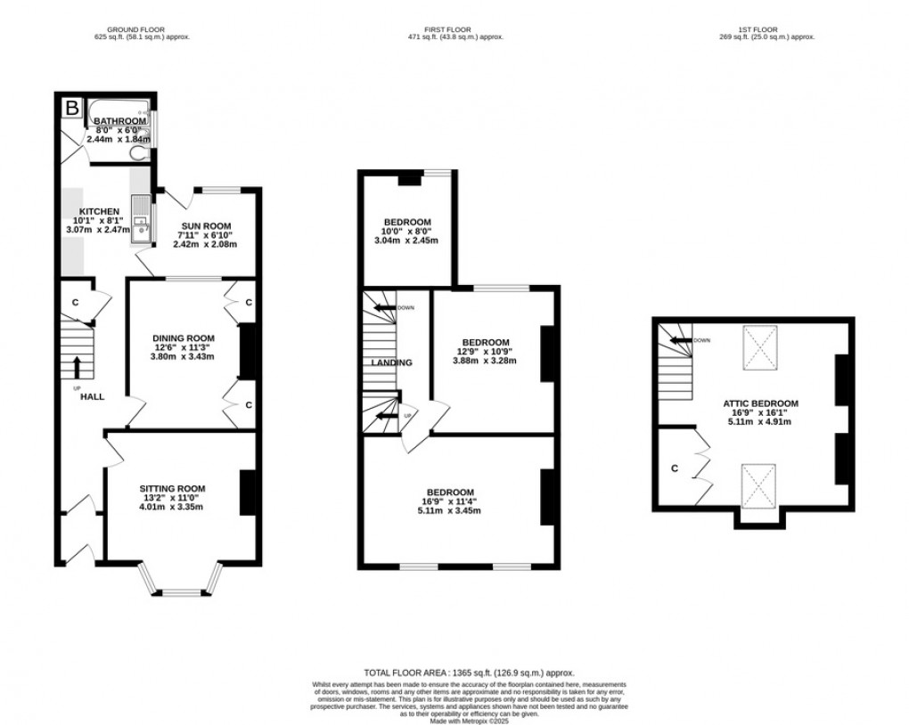 Floorplan for Manor House Road, Glastonbury
