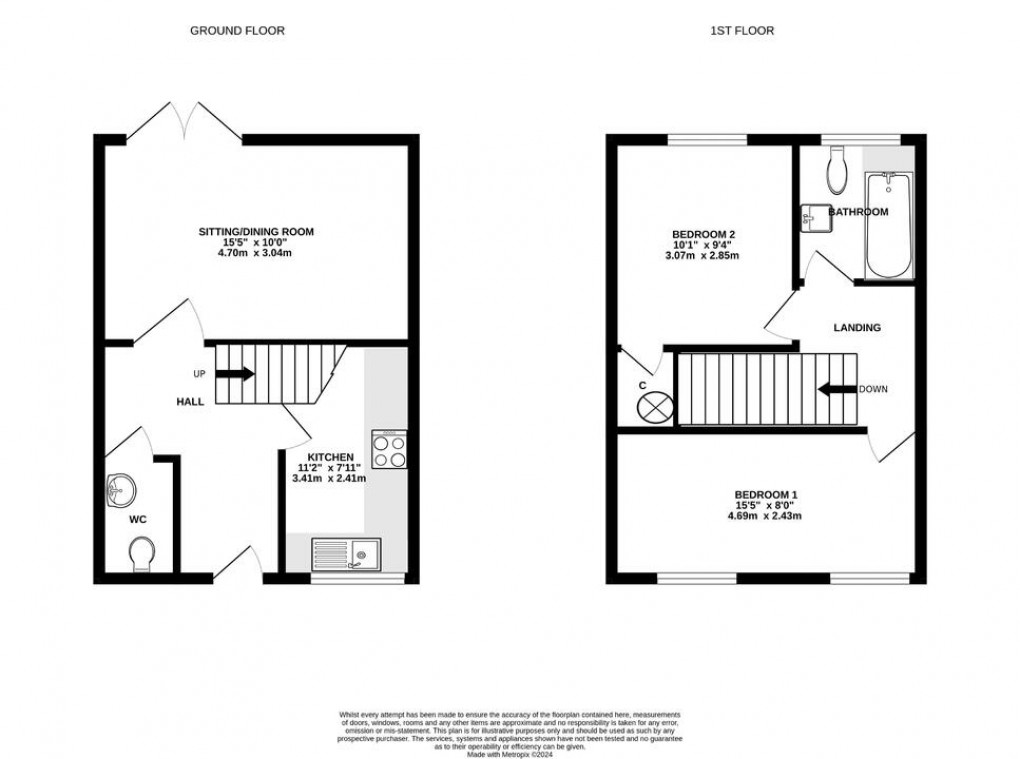 Floorplan for Glastonbury, Somerset