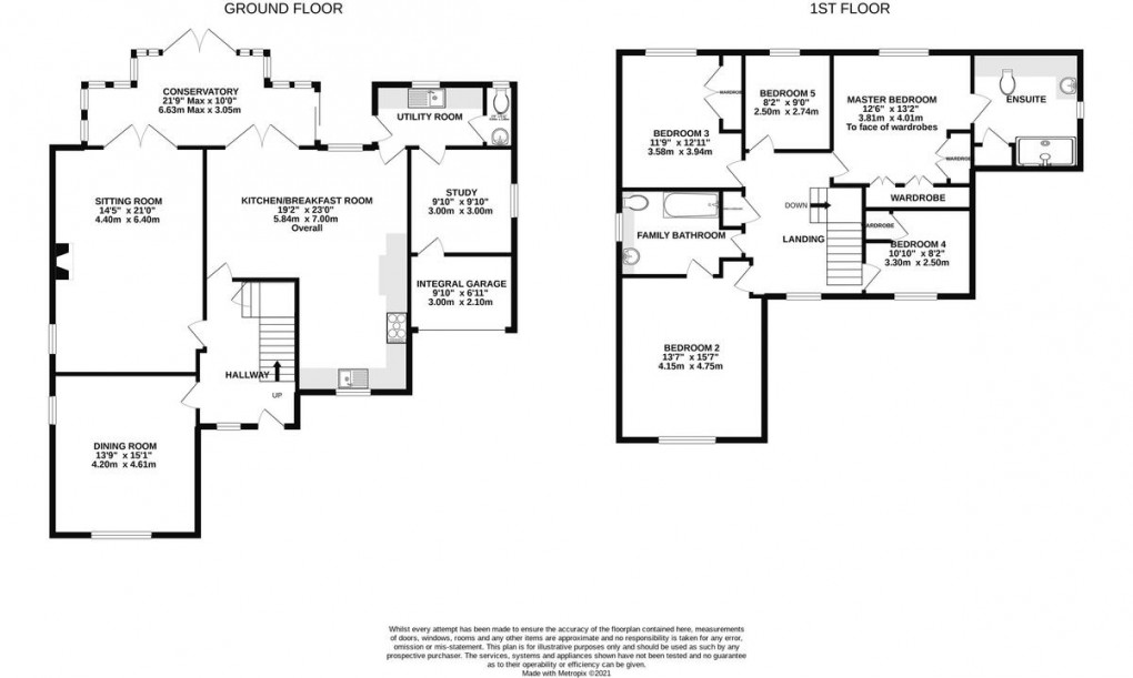 Floorplan for Coppard House Back Lane, Westhay, Somerset