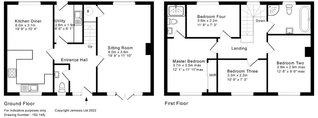 Floorplan for Church Path, Meare