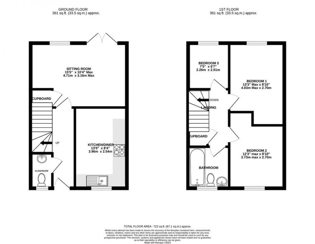 Floorplan for Apple Meadow, Baltonsborough