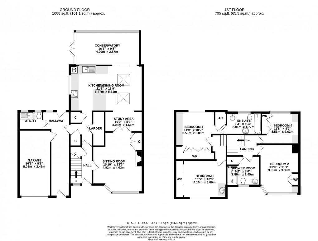Floorplan for Wells Road, Glastonbury, Somerset