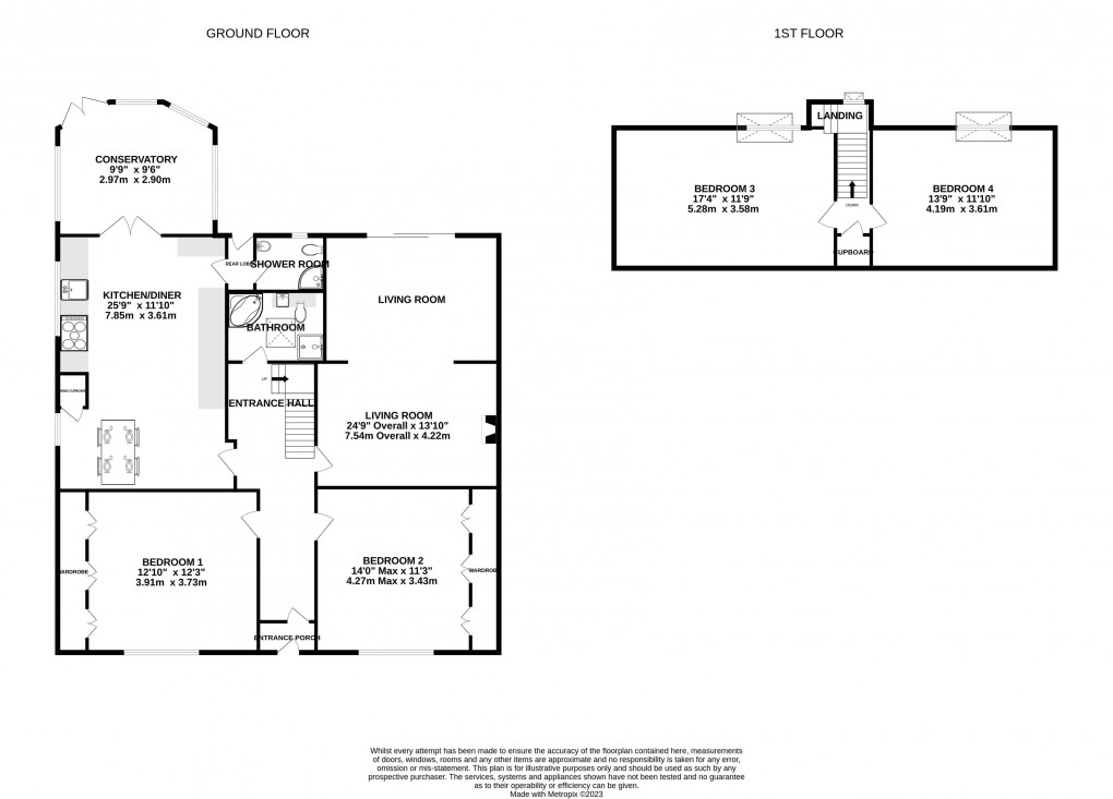 Floorplan for Broadland Oxenpill, Meare, Somerset
