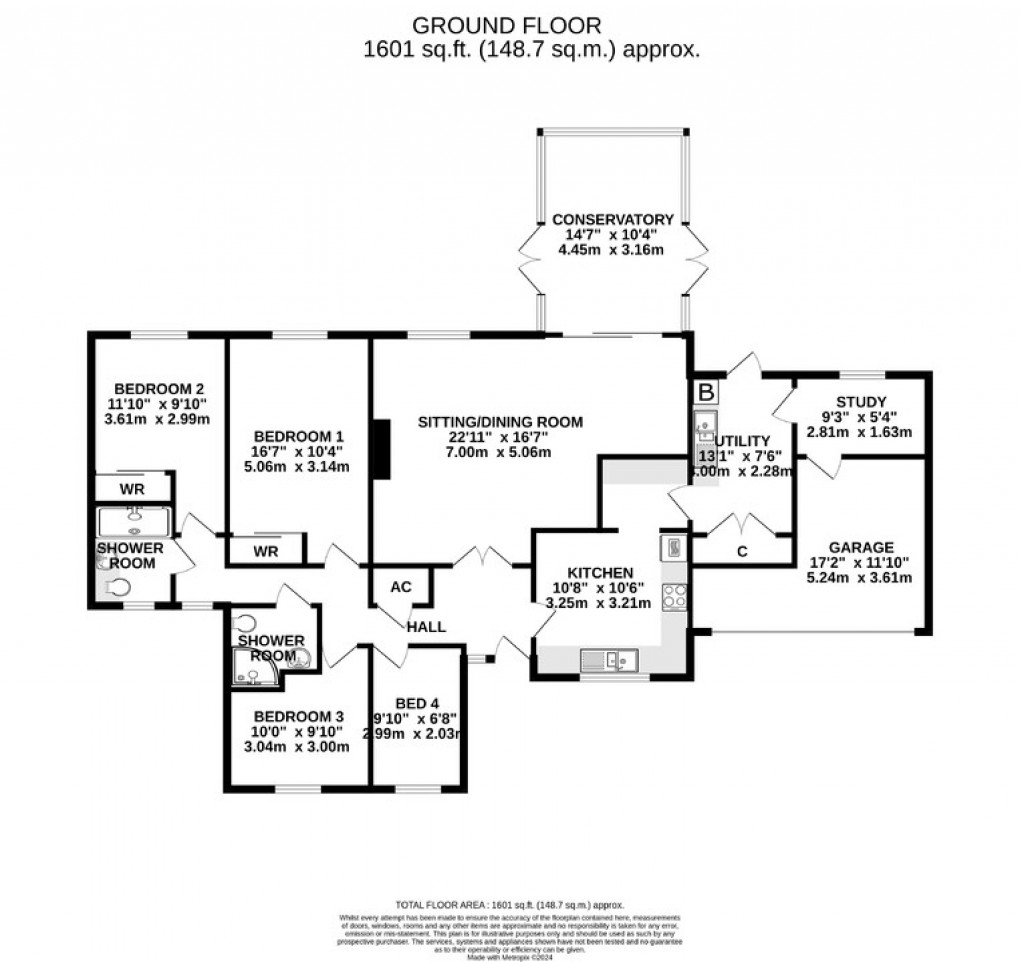 Floorplan for Archbishop Close, Baltonsborough, Glastonbury, Somerset