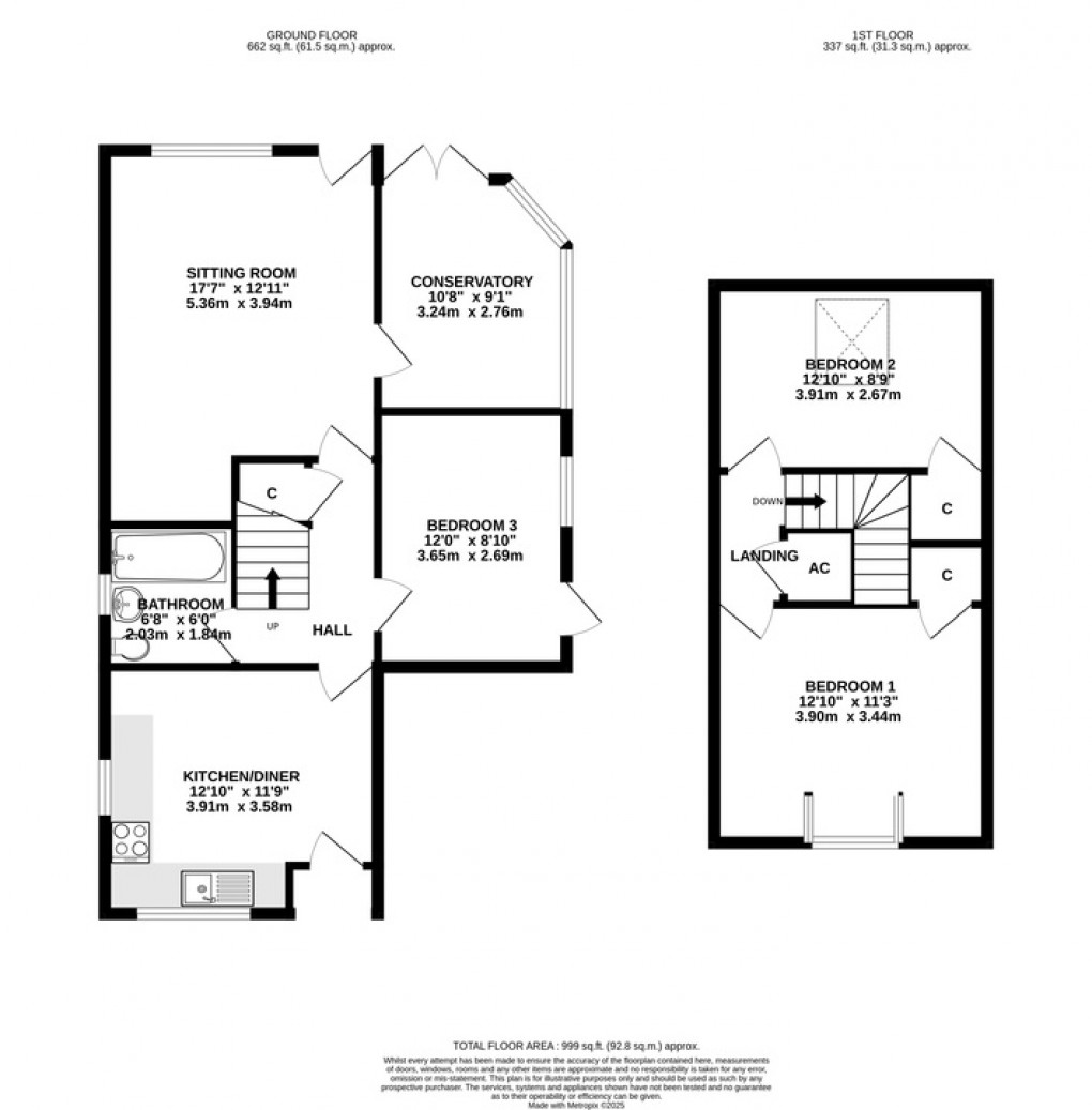 Floorplan for Walnut Tree Close, Wells