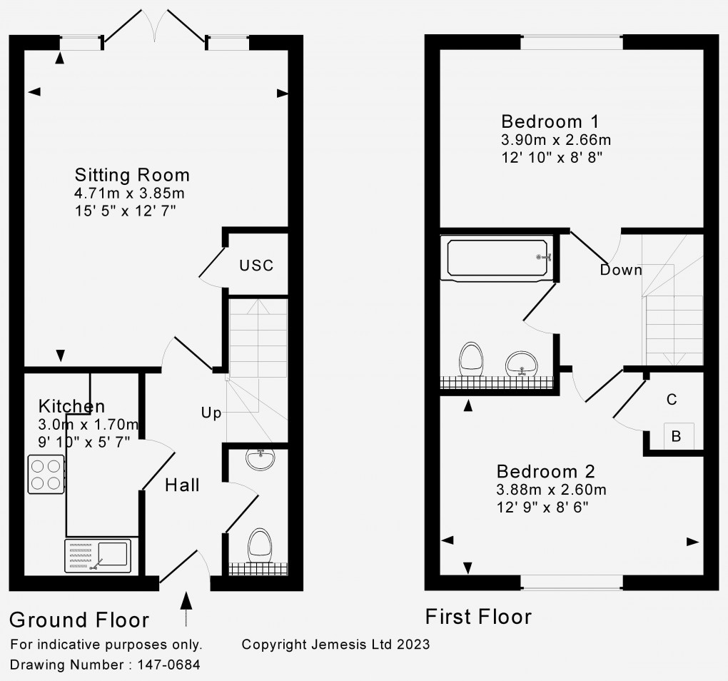 Floorplan for Wand Road, Wells