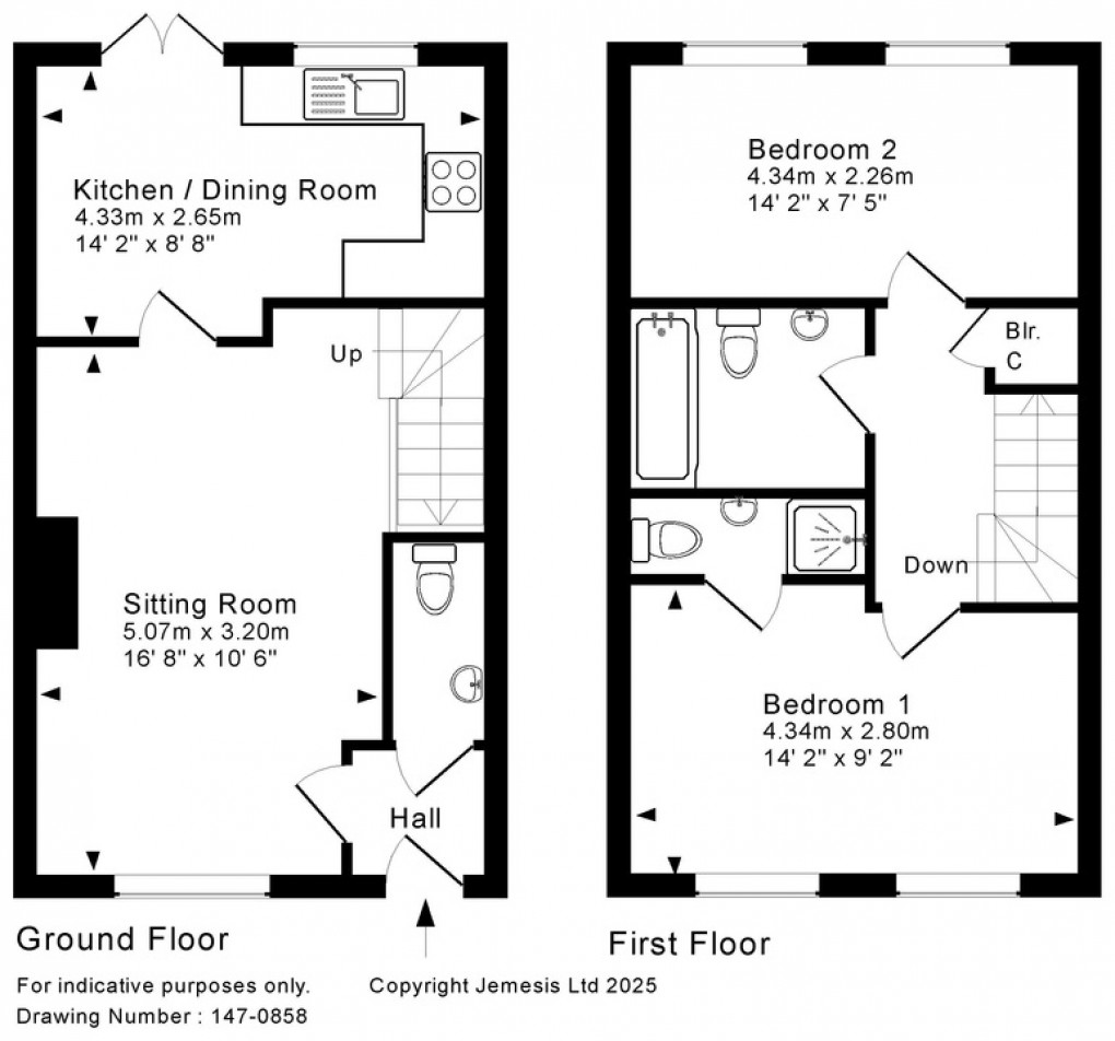 Floorplan for St Andrews Mews, Wells, Somerset