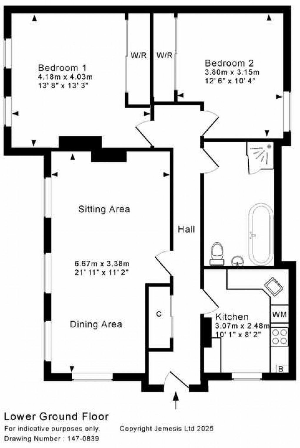 Floorplan for New Street, Wells