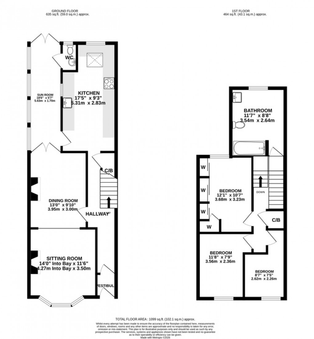 Floorplan for Vestry Road, Street