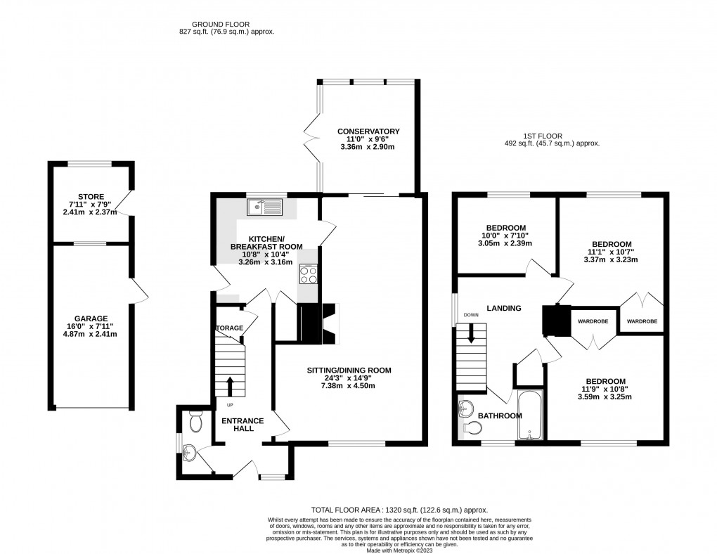 Floorplan for King William Road, Catcott