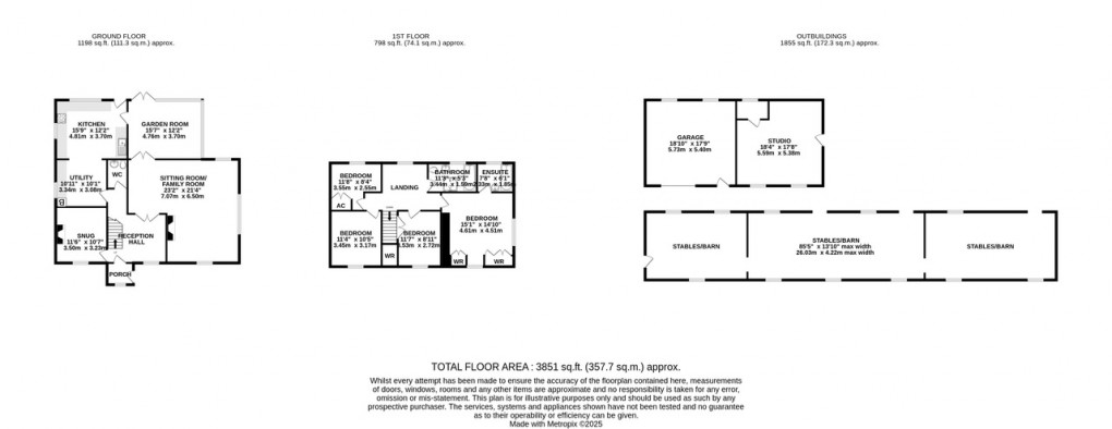 Floorplan for Scotts Lane, Catcott