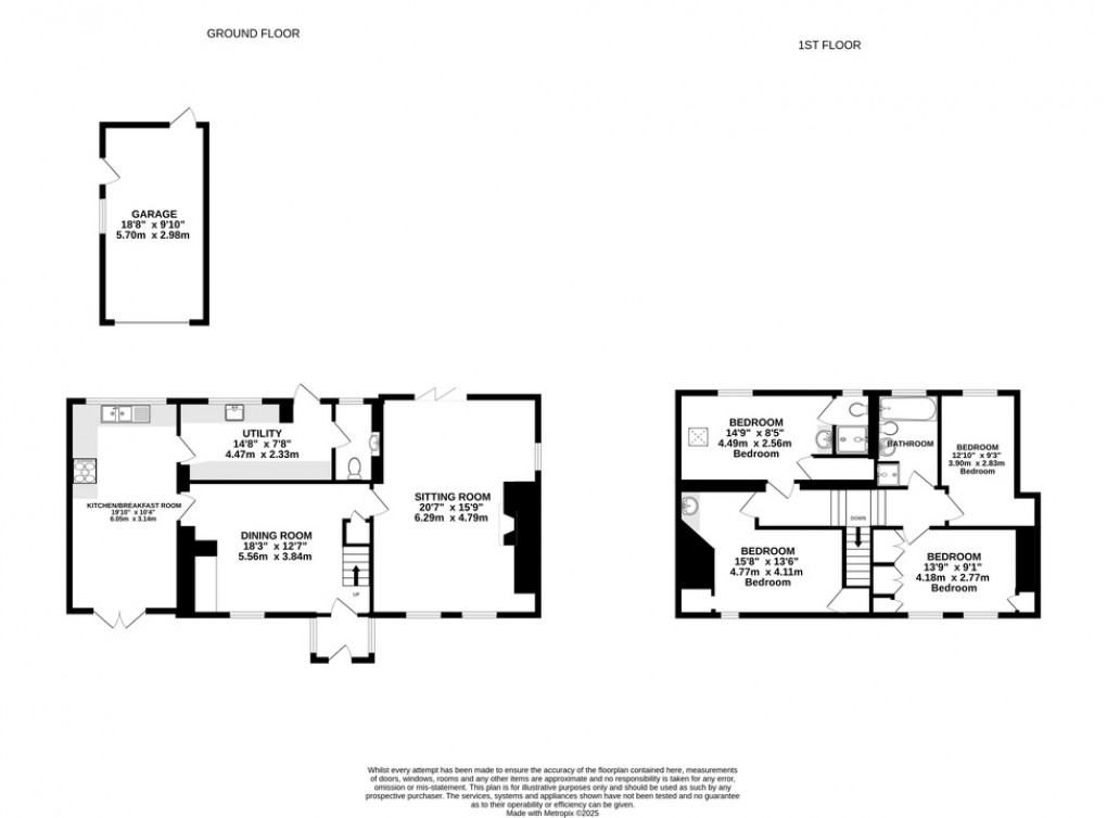 Floorplan for Mill Road, Barton St David