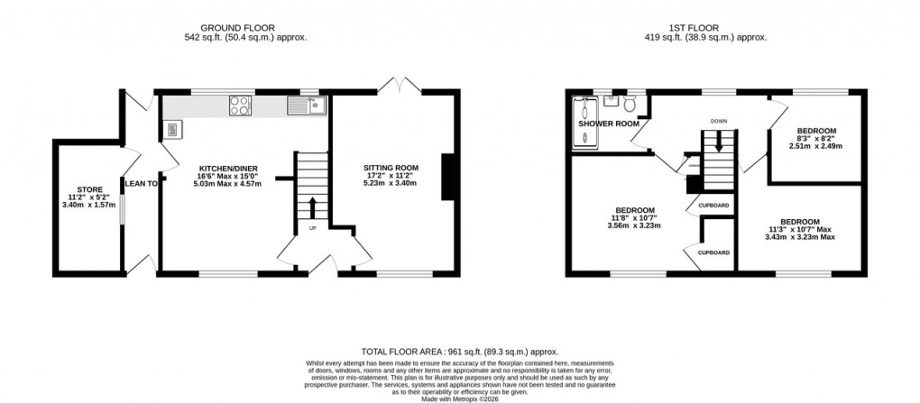 Floorplan for Portland Road, Street