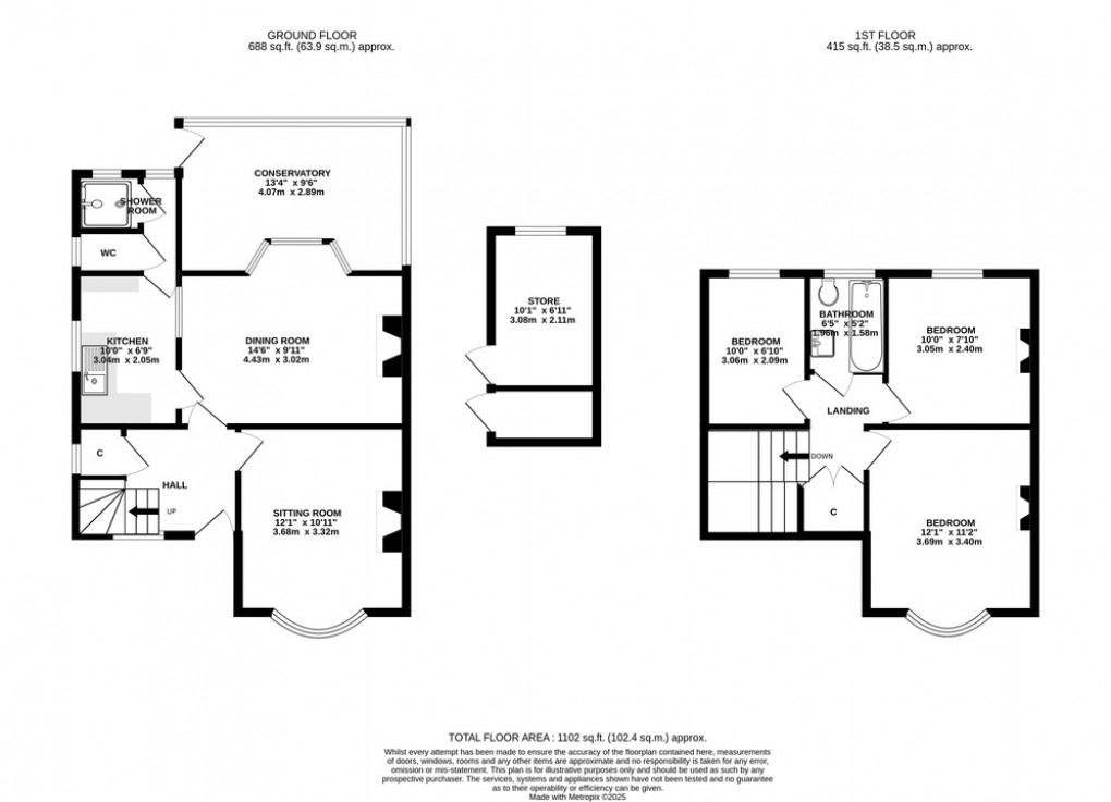Floorplan for Merriman Road, Street