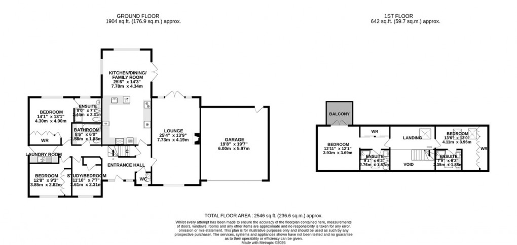 Floorplan for Laurels Drive, Barton St. David