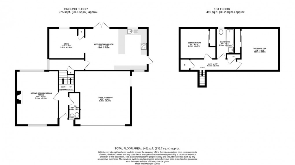 Floorplan for Kirle Gate, Meare