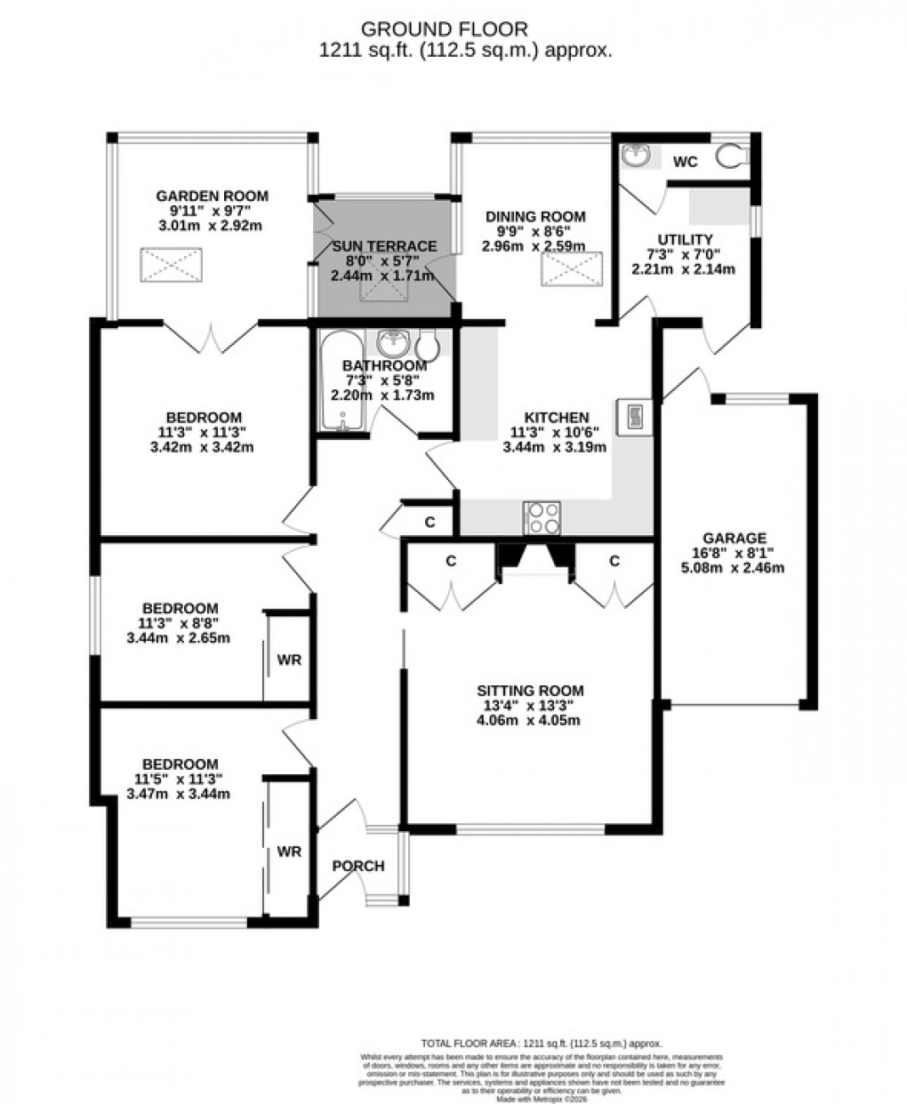 Floorplan for Norman Lane, Ashcott