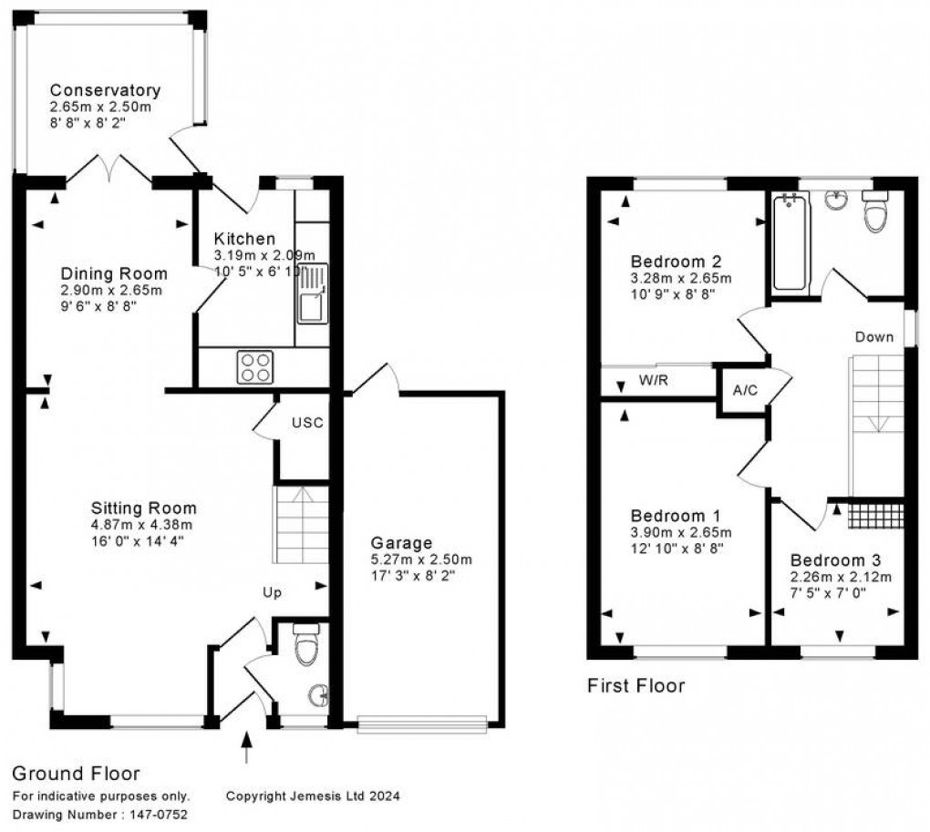Floorplan for Allen Drive, Shepton Mallet