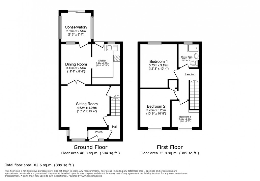 Floorplan for Bere Lane, Glastonbury